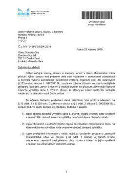 OZV 2-2015 přezkoumání vyhlášky a odpověď