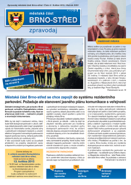Zpravodaj MČ Brno-střed 5/2015 (květen)