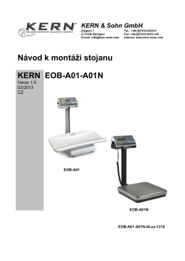 Návod k montáži stojanu KERN EOB-A01-A01N
