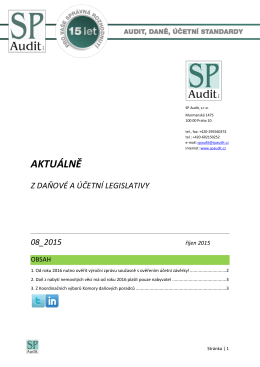 Bulletin SP Audit 08/2015
