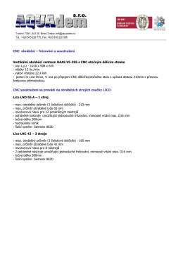 Technické informace ve formátu PDF ke stažení.