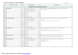Technické specifikace výrobků AGRIMEX PDF vytvořeno zkušební