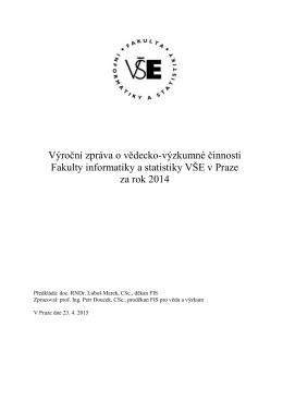 vz_2014_VEDA_FIS_NA - Fakulta informatiky a statistiky