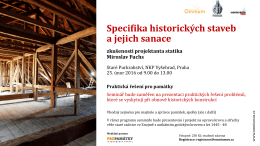 Specifika historických staveb a jejich sanace