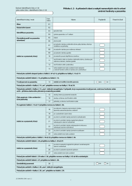 Příloha č. 2 – k přiznání k dani z nabytí nemovitých věcí