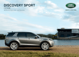 Ceník Land Rover Discovery Sport MY2016