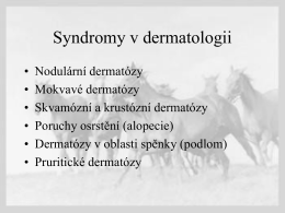 Dermatozy koni I