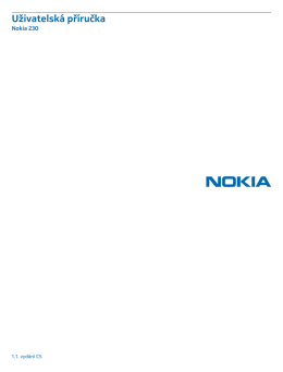 Nokia 230 - Uživatelská příručka