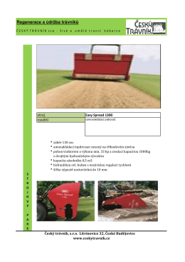 Regenerace a údržba trávníků - Easy Spread 1300