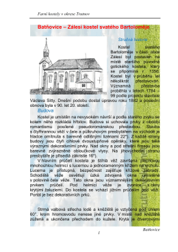 Batňovice – Zálesí kostel svatého Bartoloměje