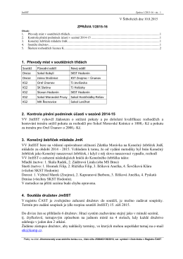 Zpráva 1/2015-16 - Česká asociace stolního tenisu