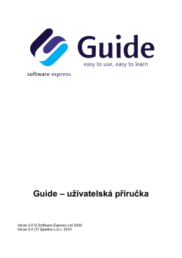 Guide – uživatelská příručka