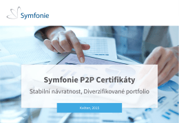 Symfonie P2P Certifikáty