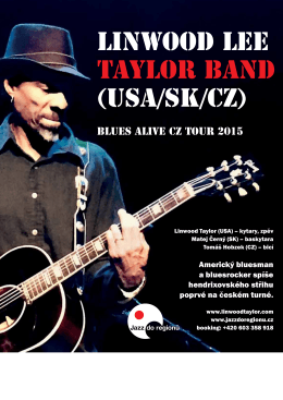 Blues Alive CZ tour 2015