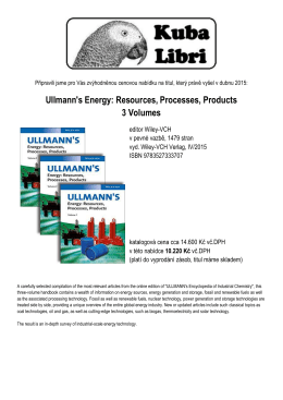 Ullmann`s Energy: Resources, Processes, Products