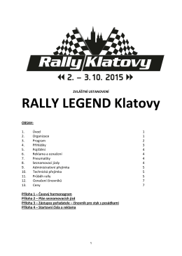 ZU Rally Klatovy Legend