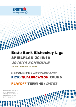 2015/16 SCHEDULE - Erste Bank Liga