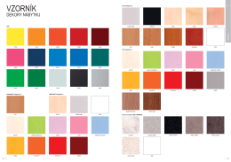 Vzorkovník - barvy a dekory nábytku (formát PDF)