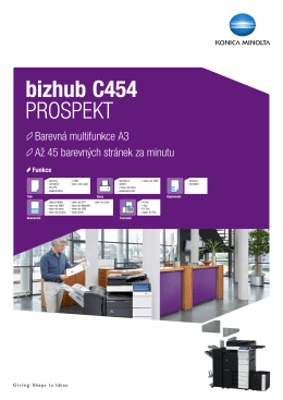 Brožura bizhub C454, PDF