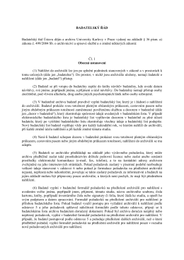 badatelský řád UDAUK 2015 - Ústav dějin Univerzity Karlovy a