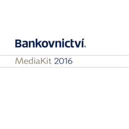 Media kit - Bankovnictví