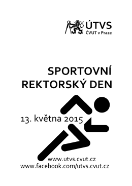 brožuře - Ústav tělesné výchovy a sportu ČVUT
