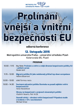 Program - Metropolitní univerzita Praha