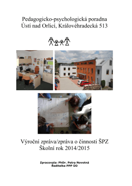 Výroční zpráva 2014/2015 - Pedagogicko