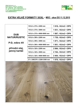 dřevo - formáty XXXL - MOC 2015
