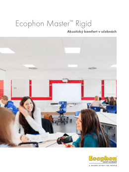 Ecophon Master™ Rigid - akustický komfort v učebnách