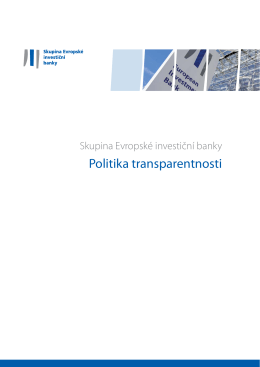 Politika transparentnosti skupiny EIB