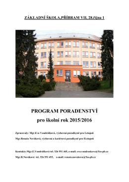 Program poradenství 2015-2016 - Základní škola Příbram VII, 28