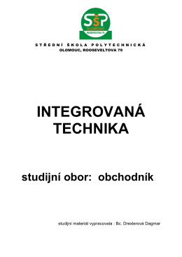 dřevařství ITE - Střední škola polytechnická, Olomouc, Rooseveltova