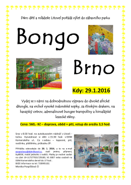 Bongo Brno - Dům dětí a mládeže Litovel