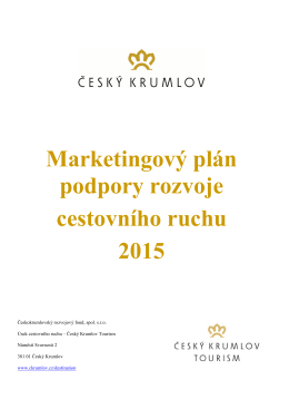 Příloha PP - Marketingový plán CR 2015