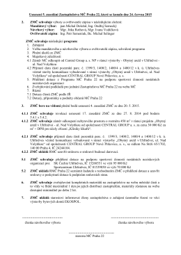 Usnesení 5 ZMČ dne 24.6.2015