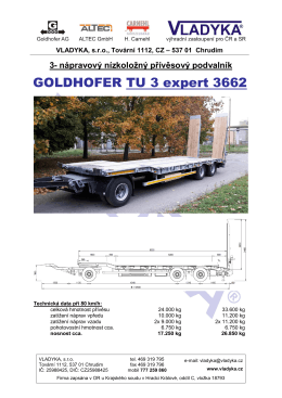 GOLDHOFER TU 3 expert 3662
