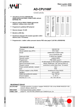 Katalogový list AD-CPU166F
