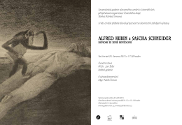 Pozvánka na výstavu Alfred Kubin a Sascha Schneider