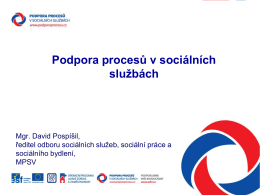 Sborník prezentací - Podpora procesů v sociálních službách
