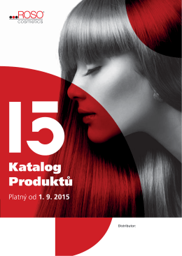 Katalog produktů ROSO Cosmetics platný od 1. 9. 2015 ke stažení
