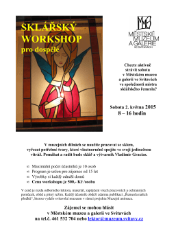 Sklářský workshop 2.5.2015 pro dospělé _1