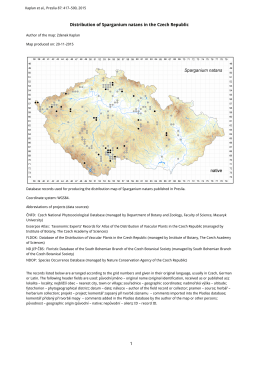 Sparganium natans (pdf 1185K) - Preslia