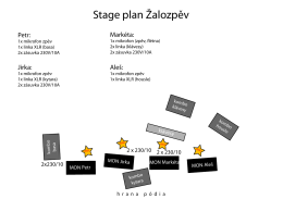 Stage plan Žalozpěv