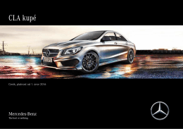 Ceník, platnost od 3. července 2015 - Mercedes-Benz