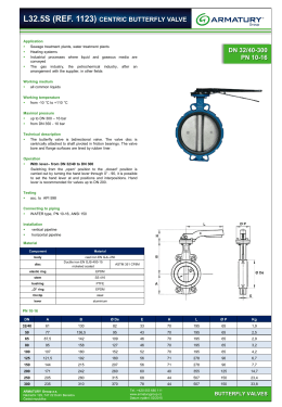 l32.5s (ref. 1123) centric butterfly valve