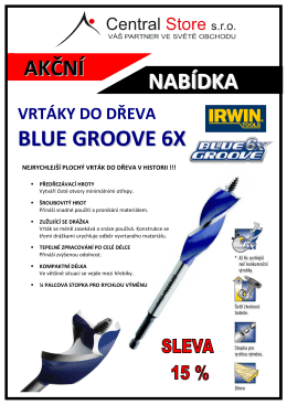 AKCE - VRTÁKY BLUE GROOVE6X (1.10
