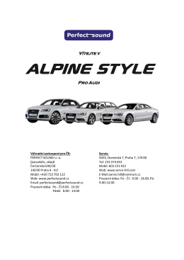 Alpine Style pro Audi - Web