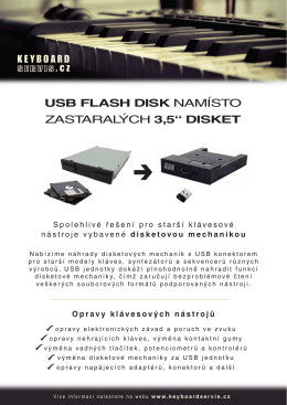 USB FLASH DISK NAMÍSTO ZASTARALÝCH 3,5“ DISKET