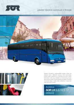 autobus SOR LH 10,5 - katalogový list